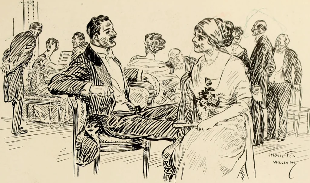 An illustration from Caricature. ed 1911, 1911, leaf 140