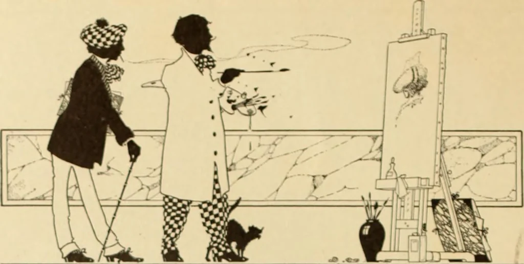 An illustration from Caricature. ed 1911, 1911, leaf 145