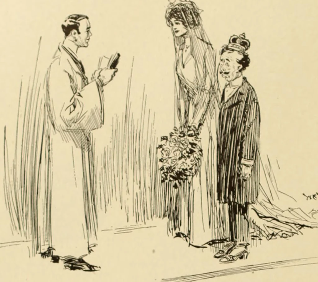 An illustration from Caricature. ed 1911, 1911, leaf 145