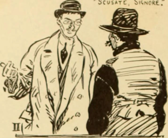 An illustration from Caricature. ed 1911, 1911, leaf 147