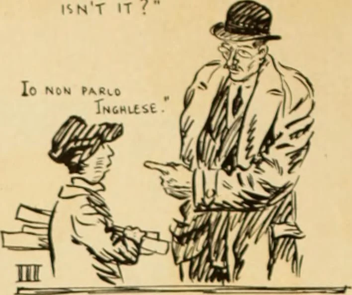 An illustration from Caricature. ed 1911, 1911, leaf 147