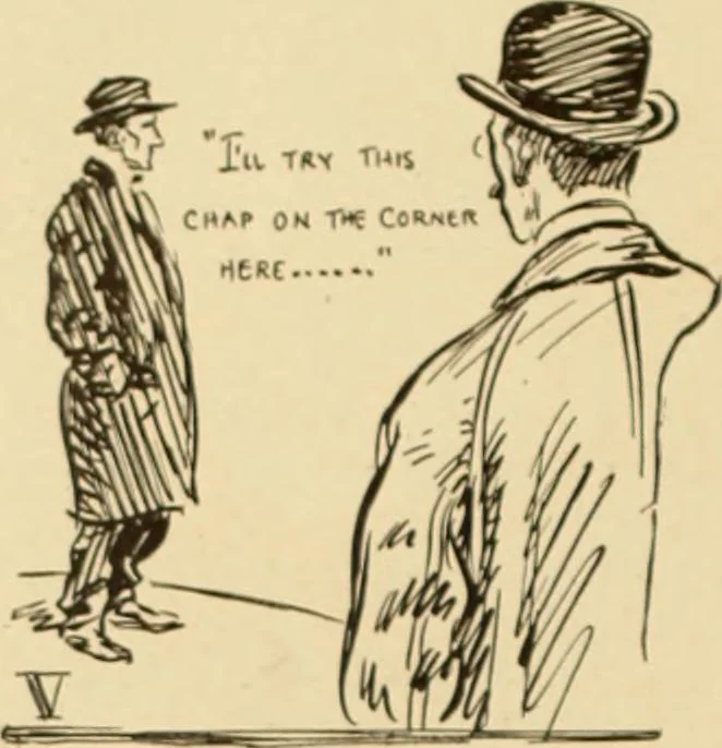 An illustration from Caricature. ed 1911, 1911, leaf 147
