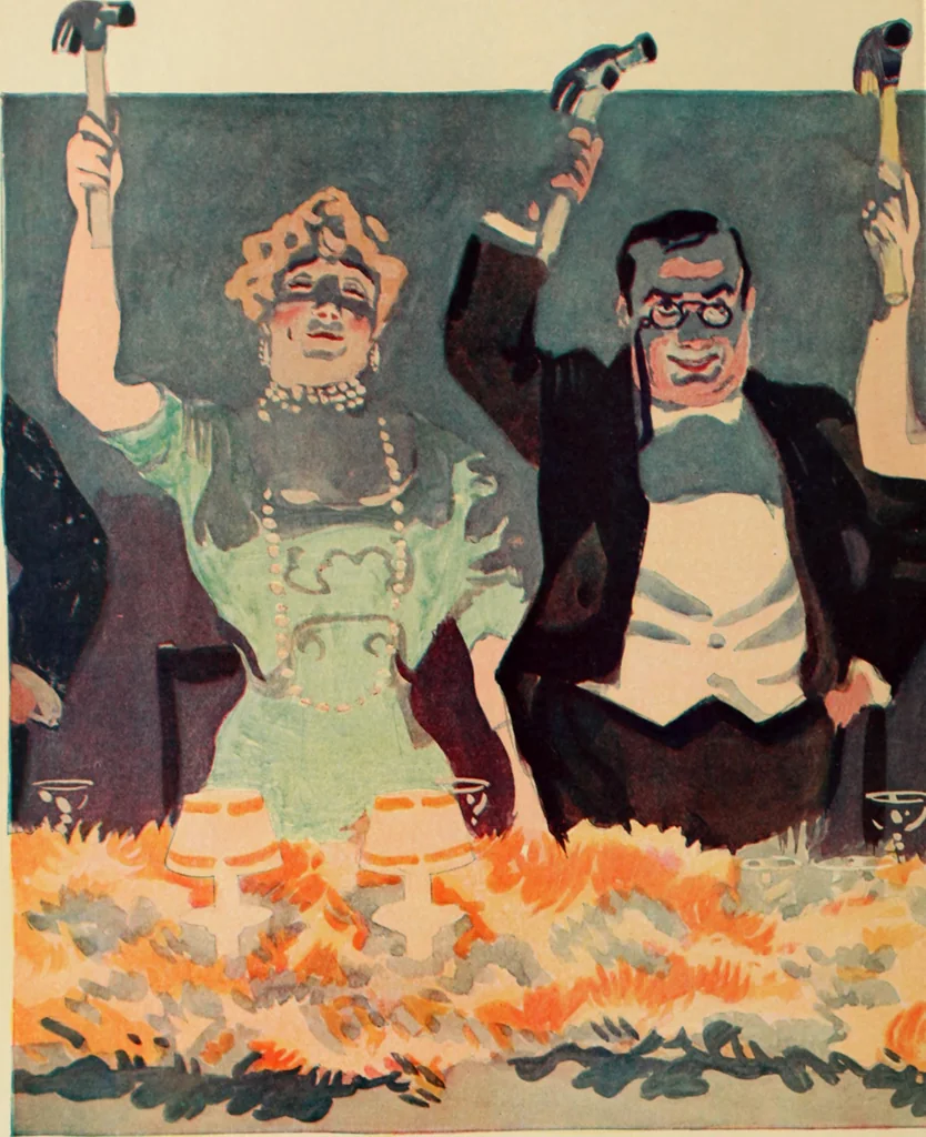 An illustration from Caricature. ed 1911, 1911, leaf 149