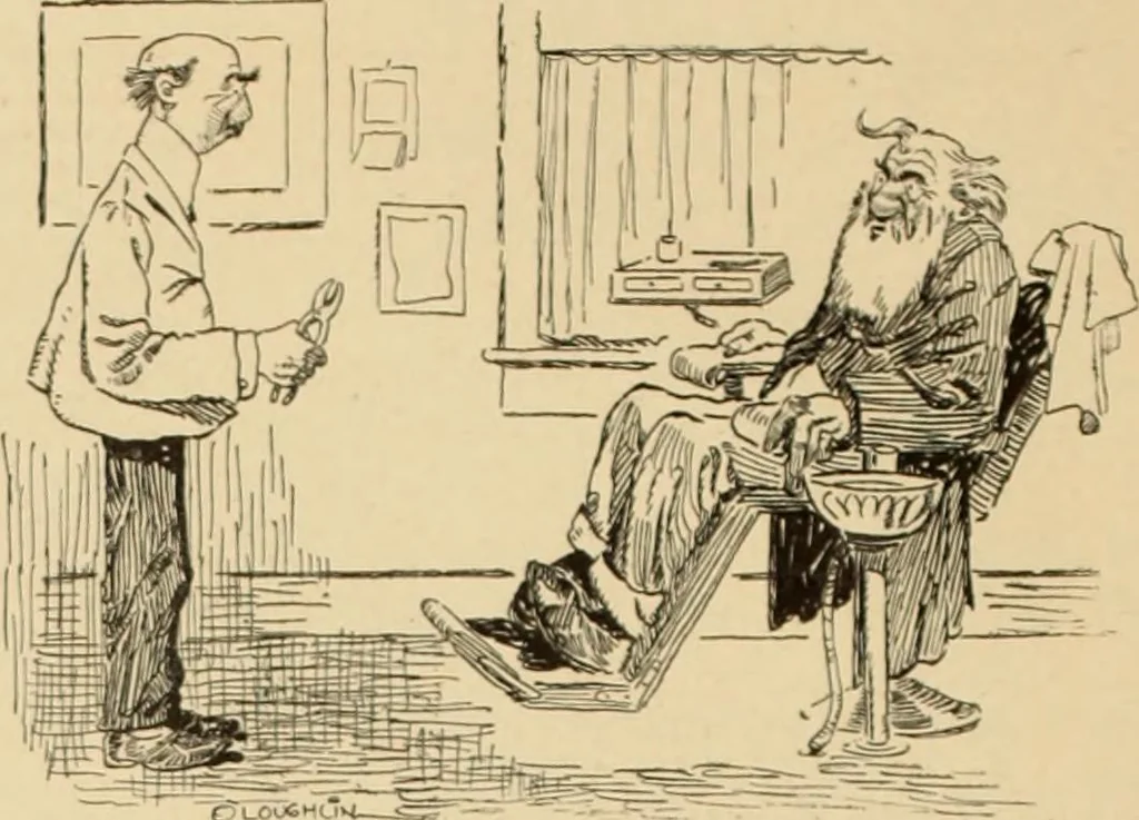 An illustration from Caricature. ed 1911, 1911, leaf 15