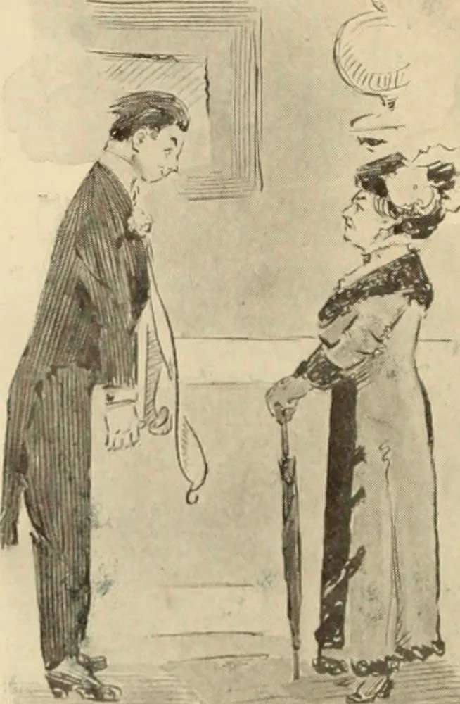 An illustration from Caricature. ed 1911, 1911, leaf 15