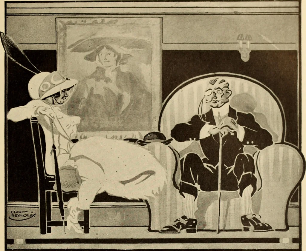 An illustration from Caricature. ed 1911, 1911, leaf 154