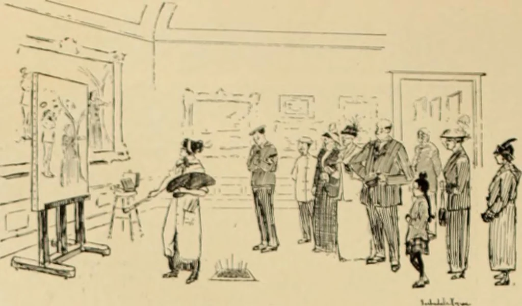 An illustration from Caricature. ed 1911, 1911, leaf 159