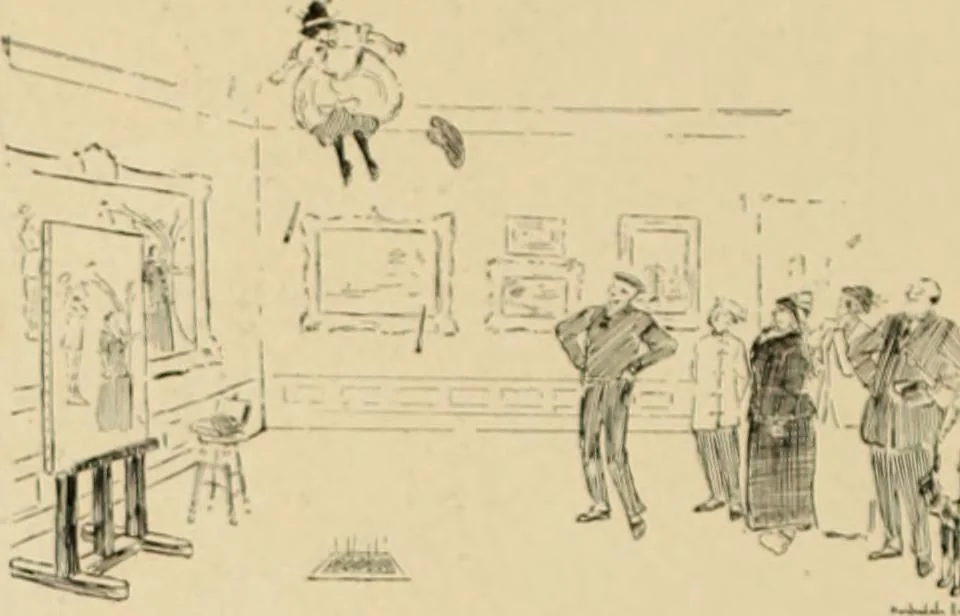 An illustration from Caricature. ed 1911, 1911, leaf 159