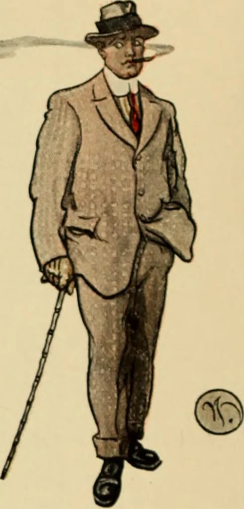 An illustration from Caricature. ed 1911, 1911, leaf 161