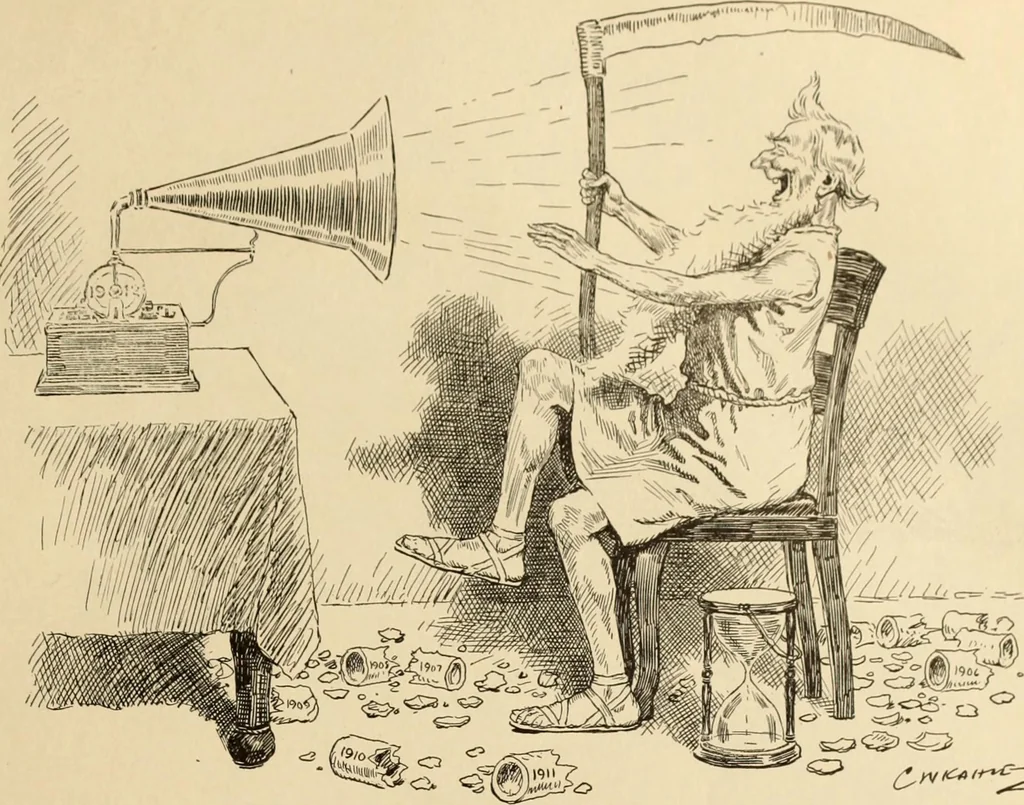 An illustration from Caricature. ed 1911, 1911, leaf 166