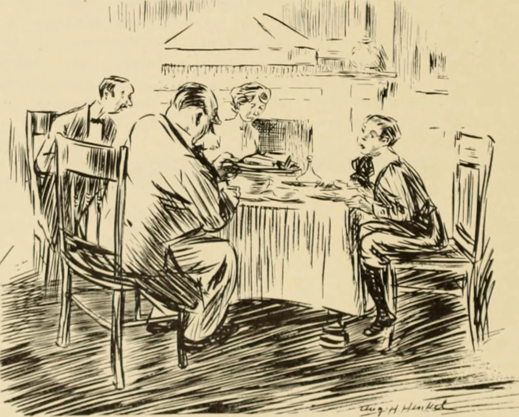 An illustration from Caricature. ed 1911, 1911, leaf 167