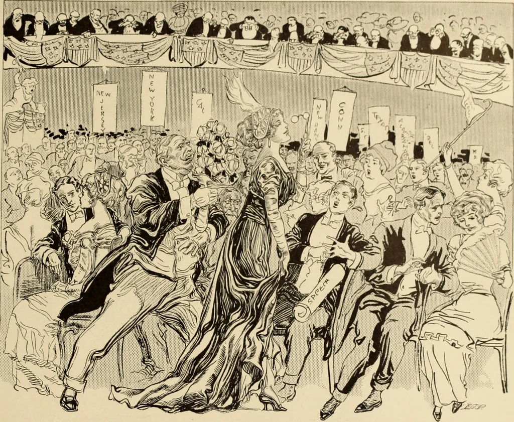 An illustration from Caricature. ed 1911, 1911, leaf 168