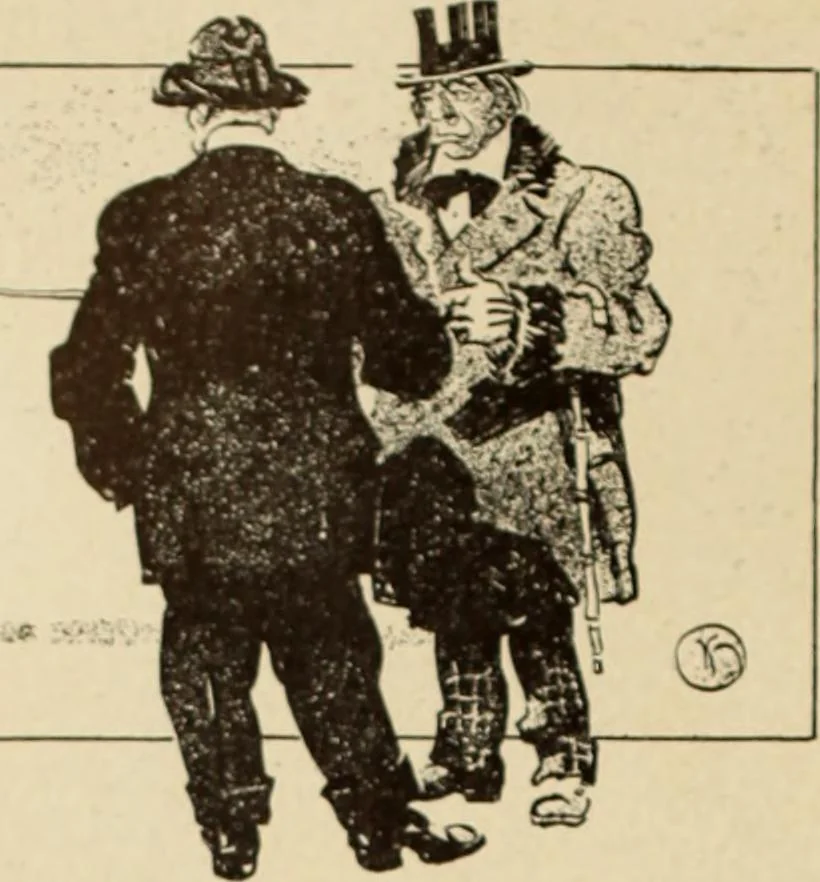 An illustration from Caricature. ed 1911, 1911, leaf 171