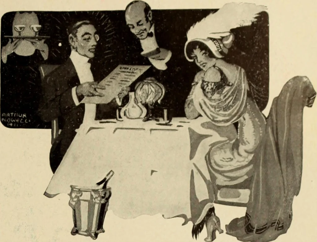 An illustration from Caricature. ed 1911, 1911, leaf 172