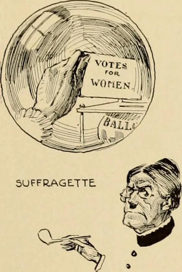 An illustration from Caricature. ed 1911, 1911, leaf 190