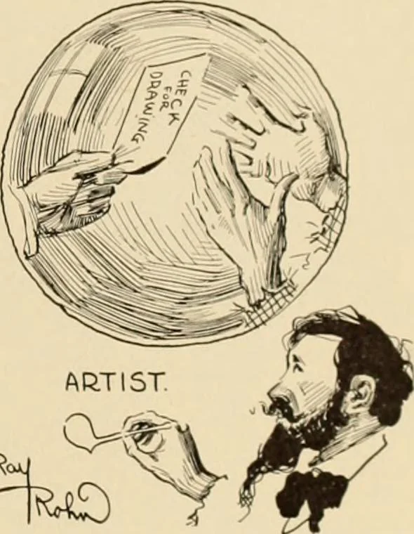 An illustration from Caricature. ed 1911, 1911, leaf 190