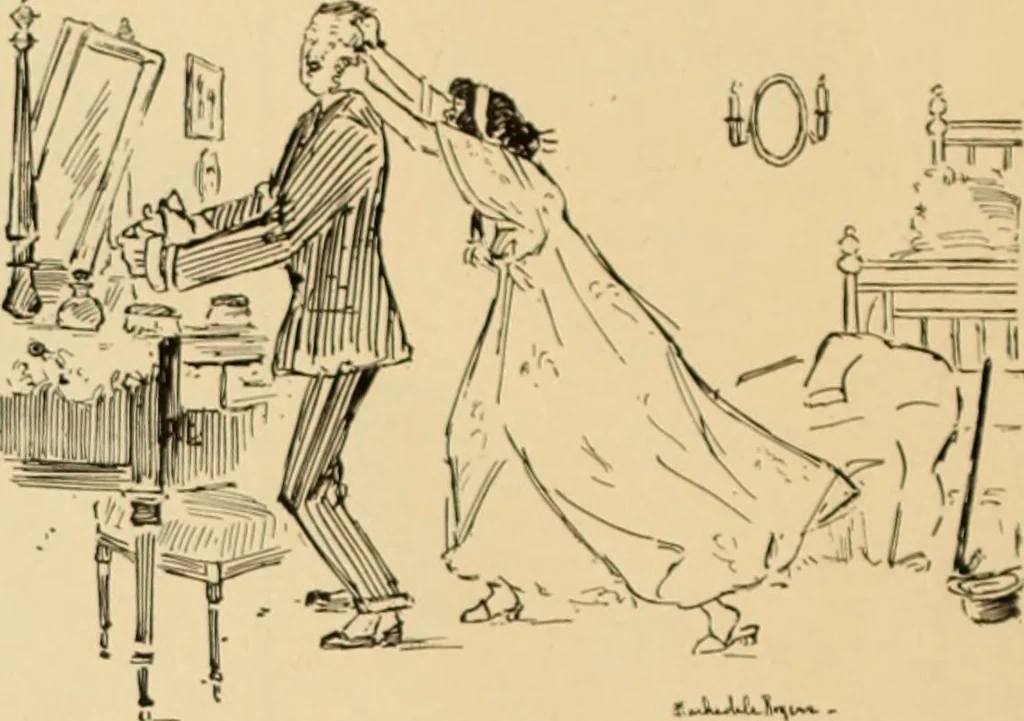 An illustration from Caricature. ed 1911, 1911, leaf 191