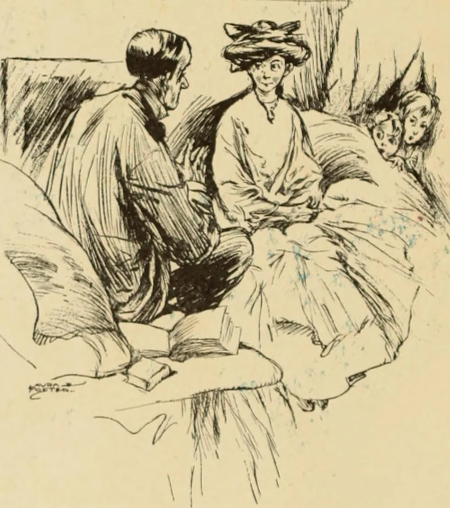 An illustration from Caricature. ed 1911, 1911, leaf 203