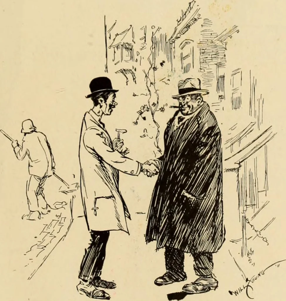 An illustration from Caricature. ed 1911, 1911, leaf 204