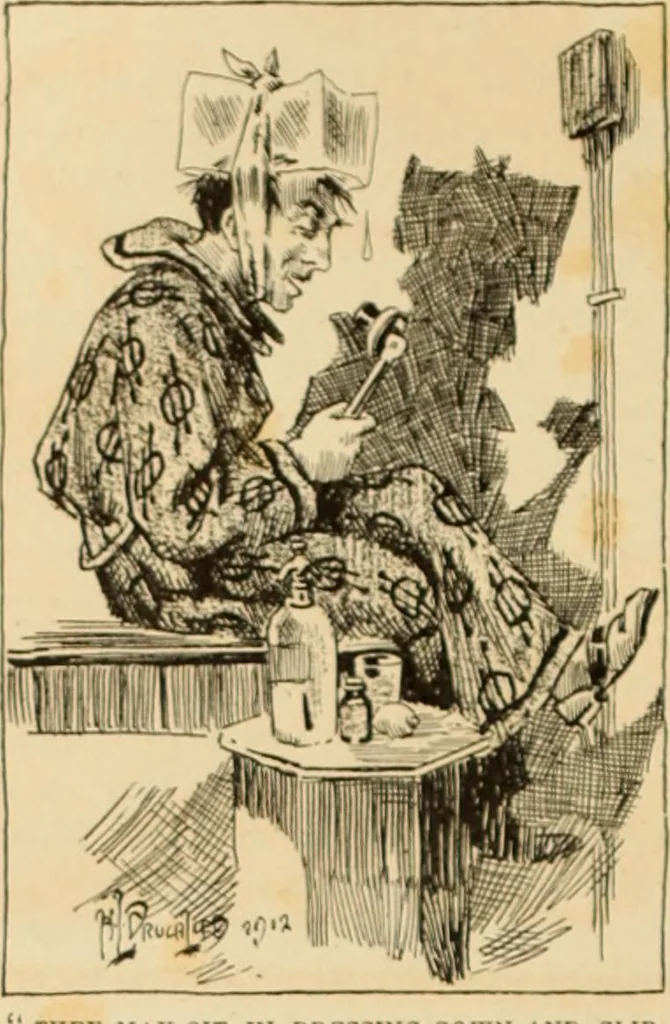 An illustration from Caricature. ed 1911, 1911, leaf 209