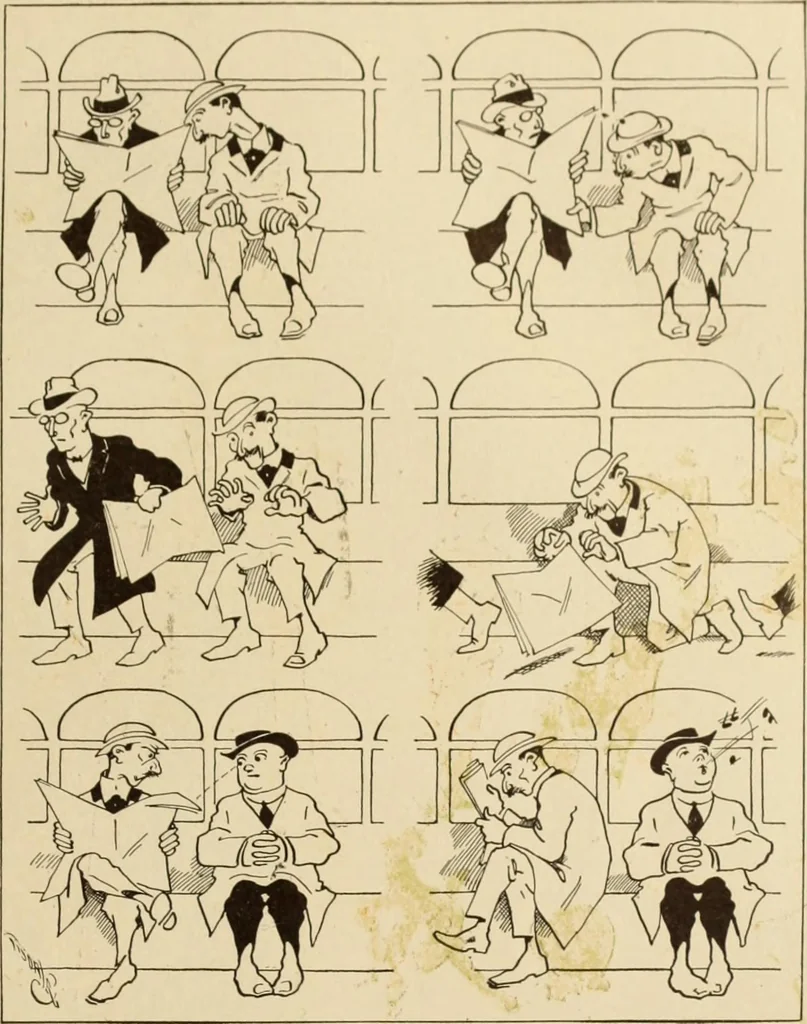 An illustration from Caricature. ed 1911, 1911, leaf 34