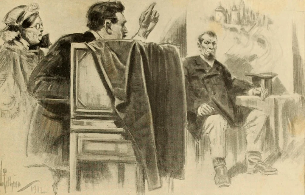 An illustration from Caricature. ed 1911, 1911, leaf 36
