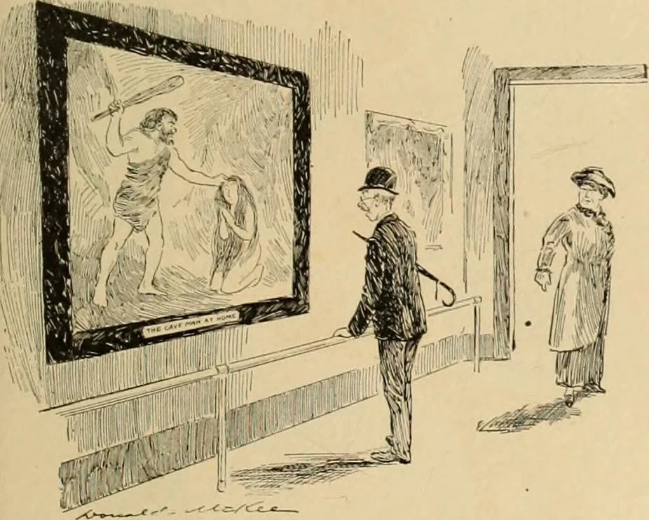 An illustration from Caricature. ed 1911, 1911, leaf 36