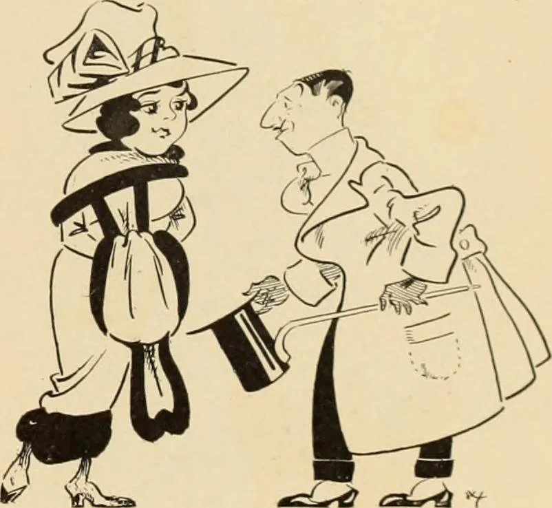 An illustration from Caricature. ed 1911, 1911, leaf 36