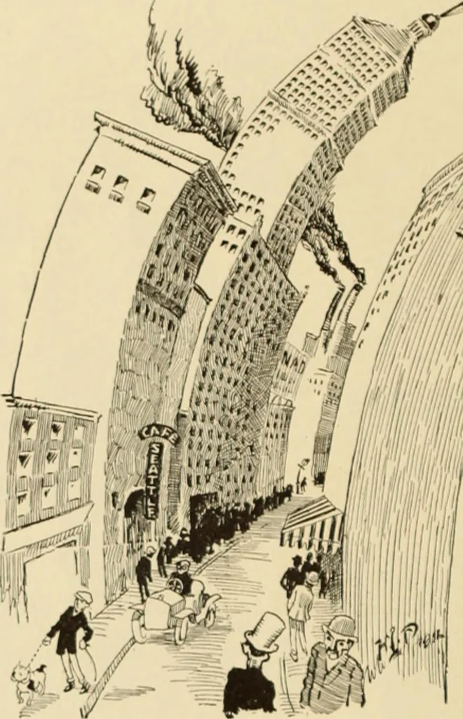 An illustration from Caricature. ed 1911, 1911, leaf 45
