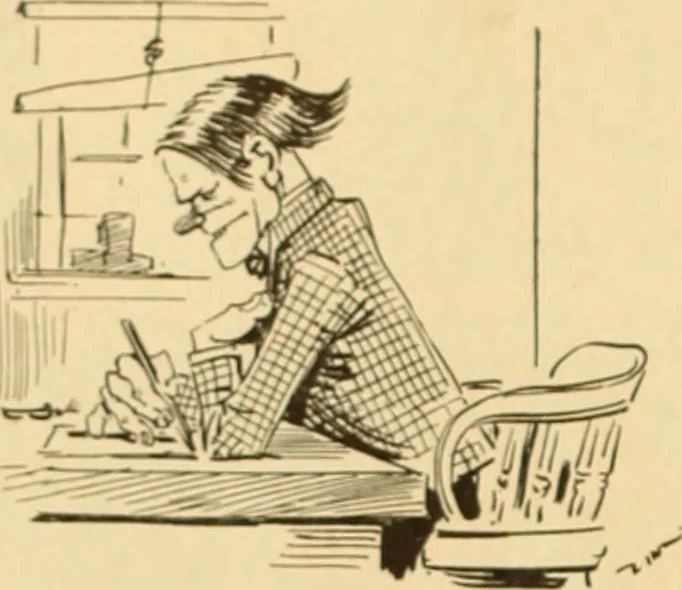 An illustration from Caricature. ed 1911, 1911, leaf 55