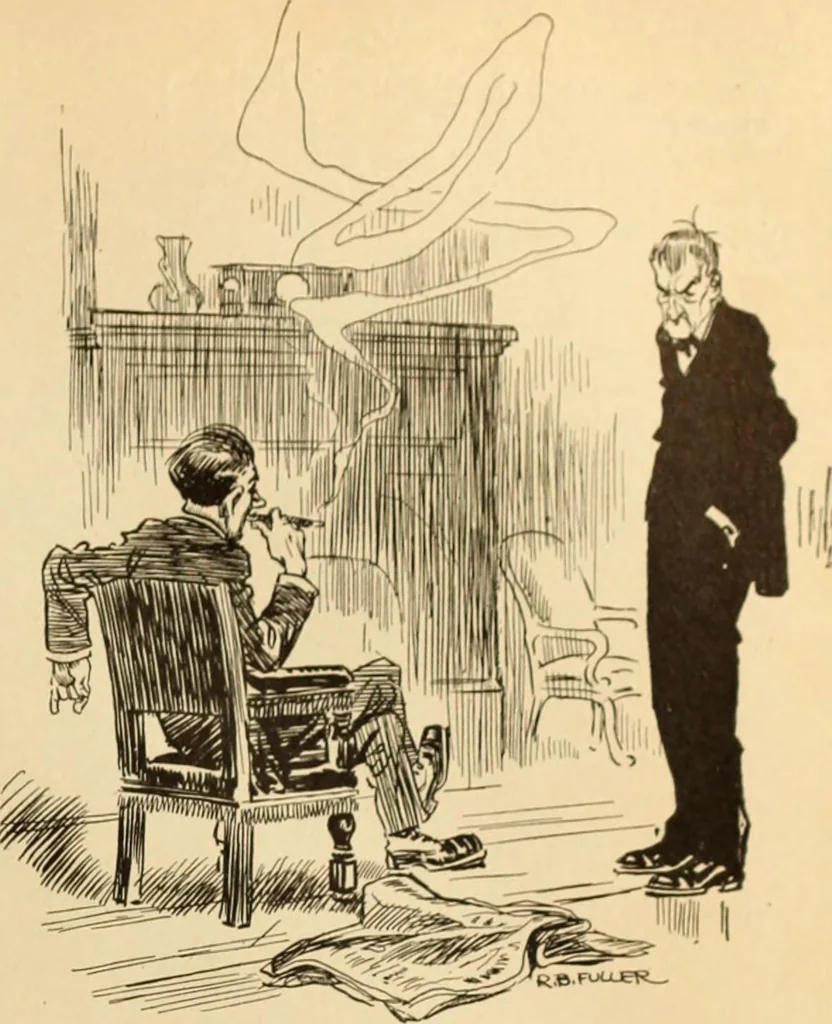 An illustration from Caricature. ed 1911, 1911, leaf 62