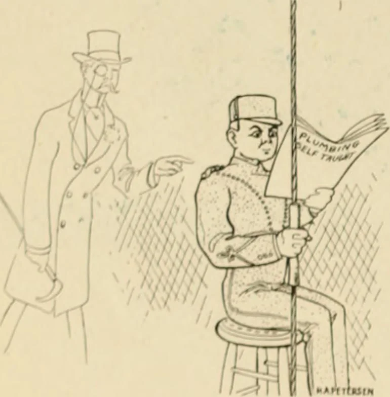 An illustration from Caricature. ed 1911, 1911, leaf 71