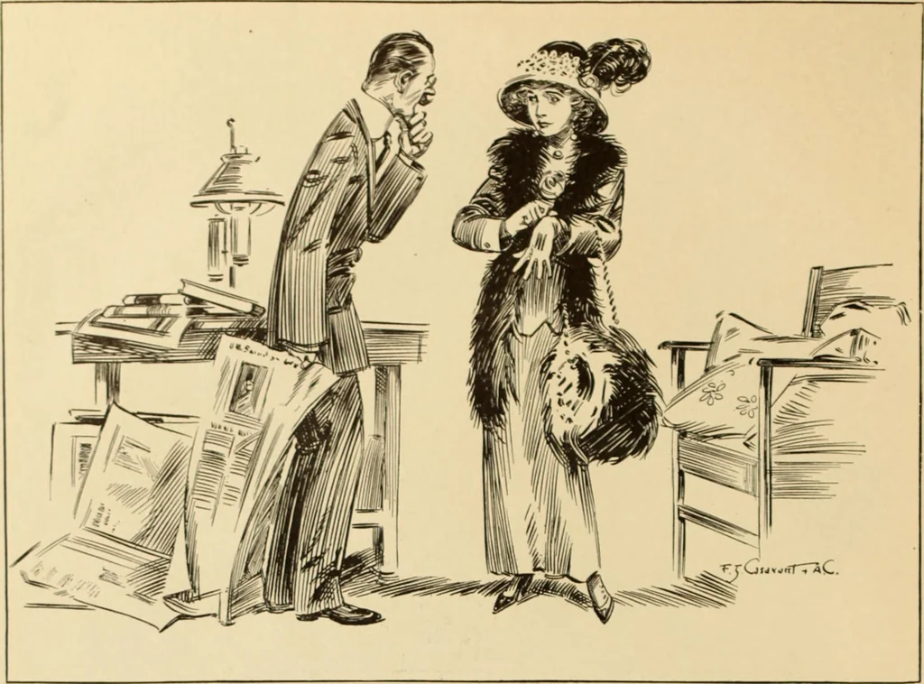 An illustration from Caricature. ed 1911, 1911, leaf 75