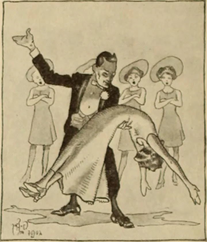 An illustration from Caricature. ed 1911, 1911, leaf 79