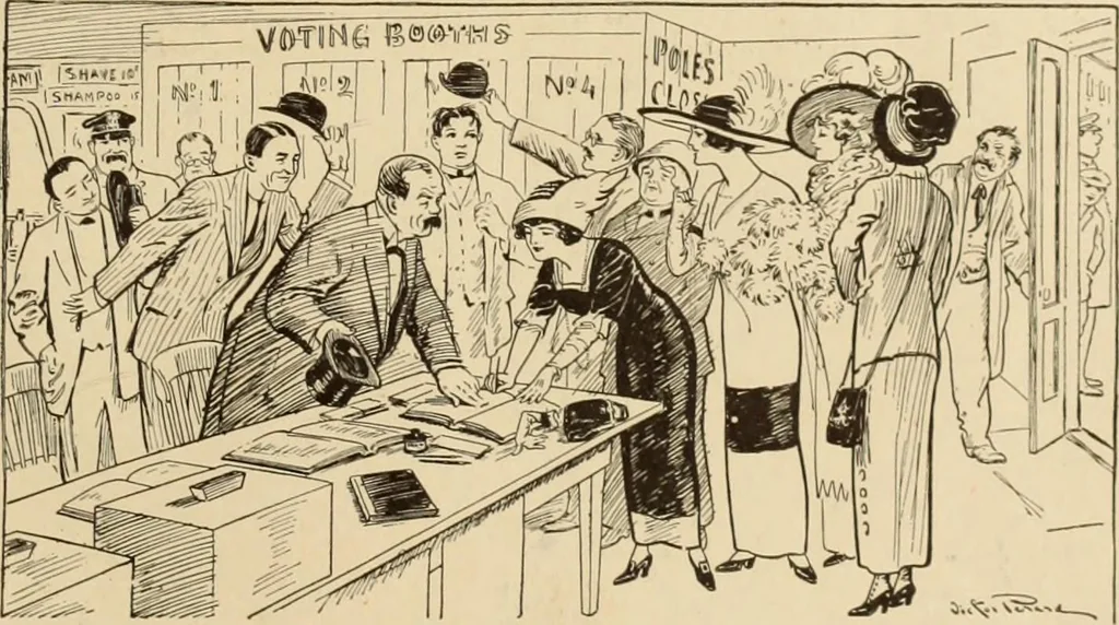 An illustration from Caricature. ed 1911, 1911, leaf 8