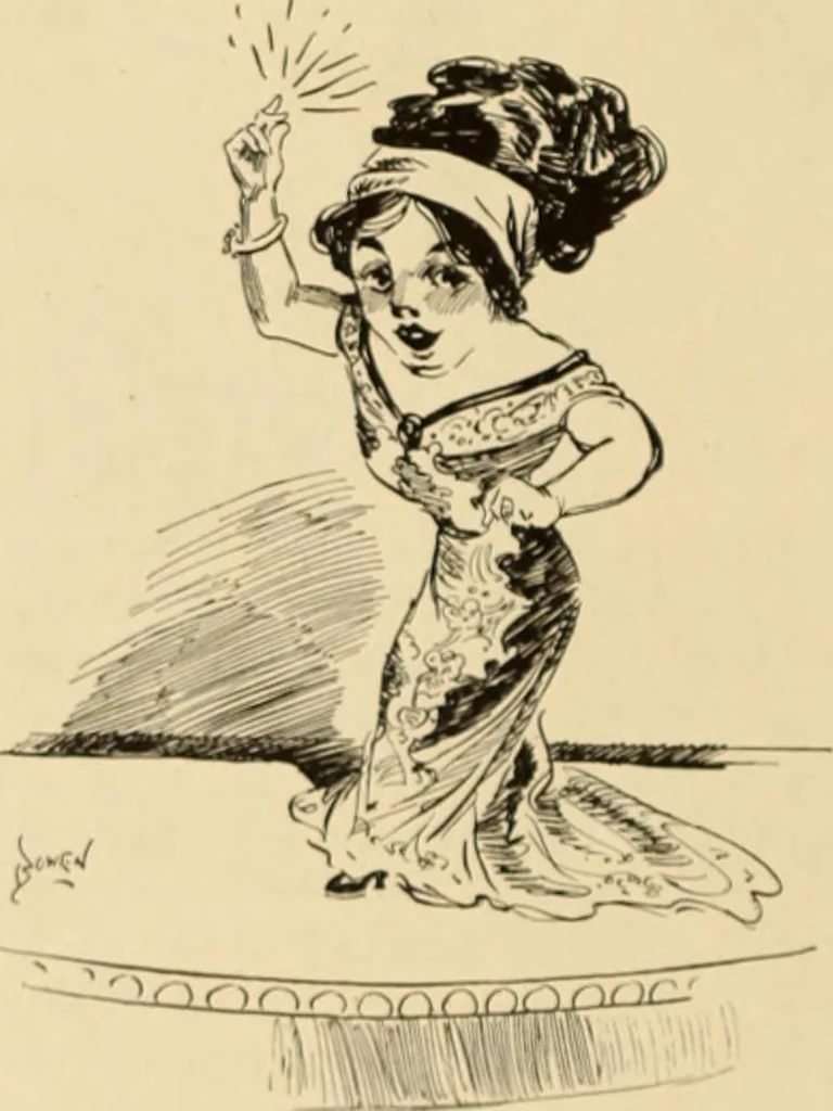An illustration from Caricature. ed 1911, 1911, leaf 83