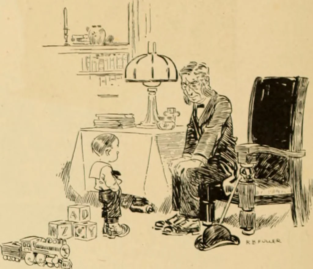 An illustration from Caricature. ed 1911, 1911, leaf 85