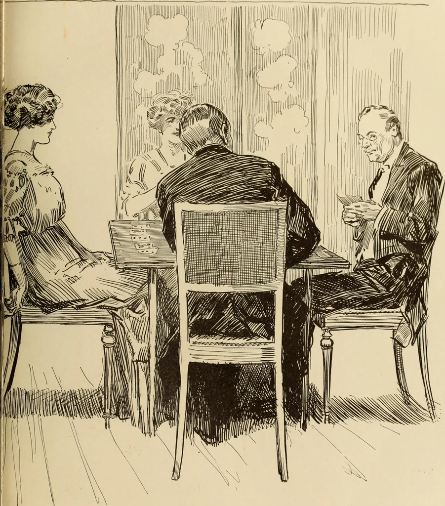 An illustration from Caricature. ed 1911, 1911, leaf 98