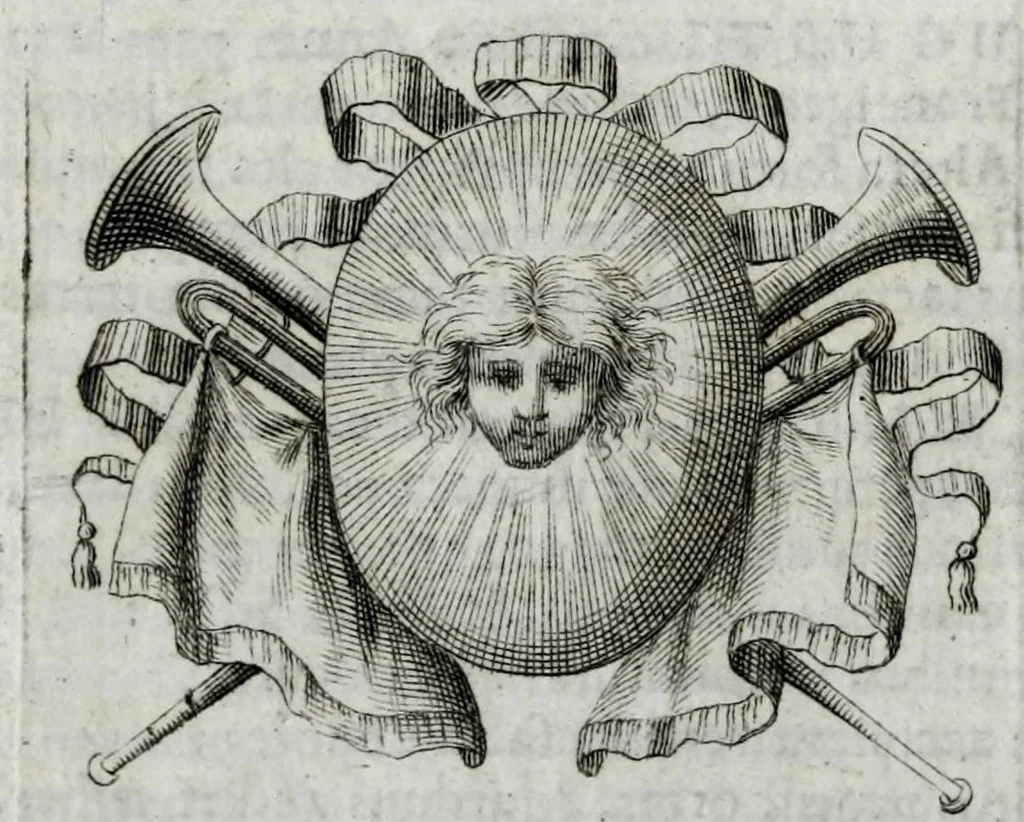 An illustration from Caroli de la Rue e Societate Jesu, Idyllia, 1672, leaf 33
