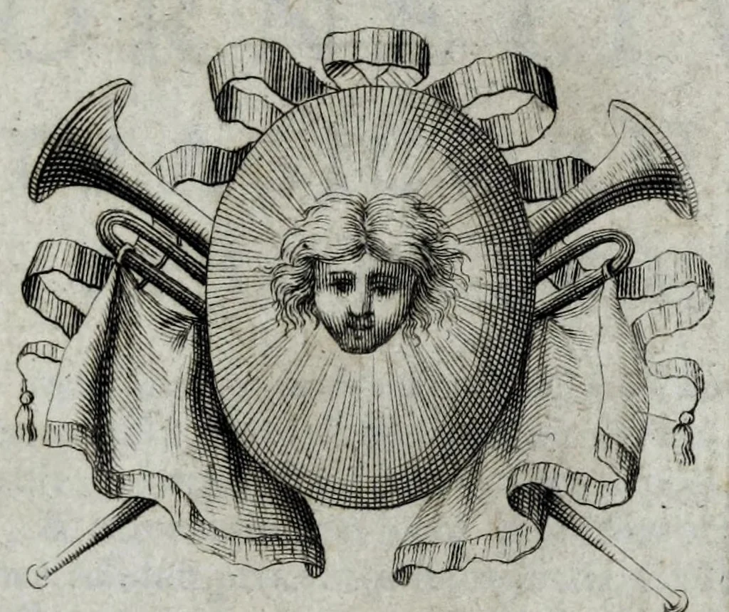 An illustration from Caroli de la Rue e Societate Jesu, Idyllia, 1672, leaf 5