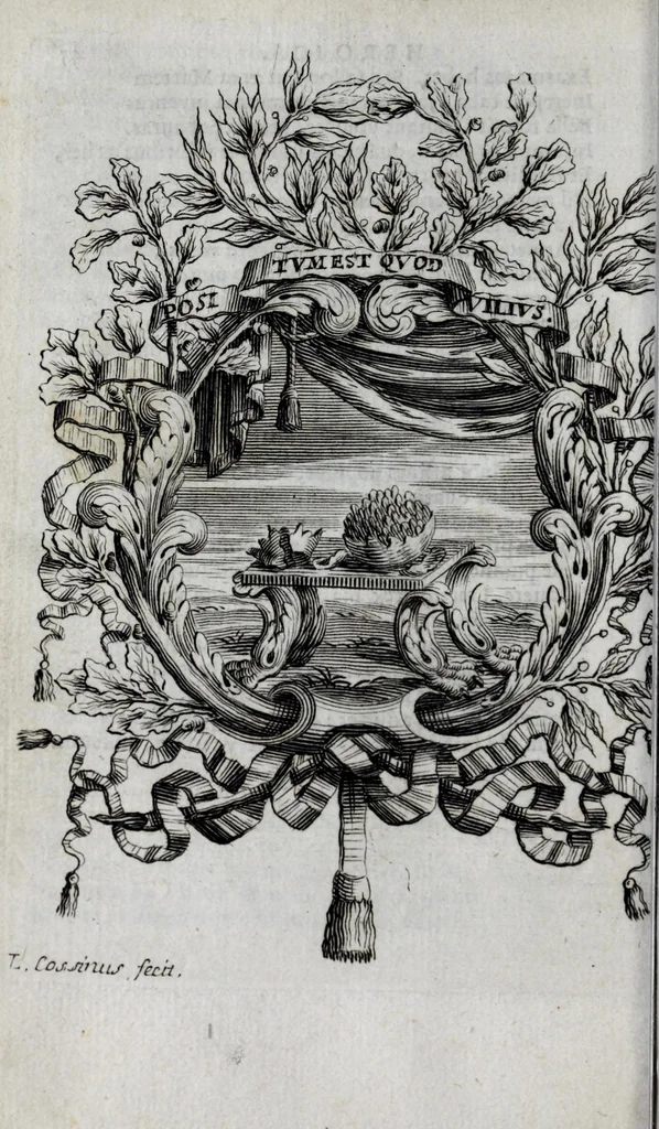 An illustration from Caroli de la Rue e Societate Jesu, Idyllia, 1672, leaf 50