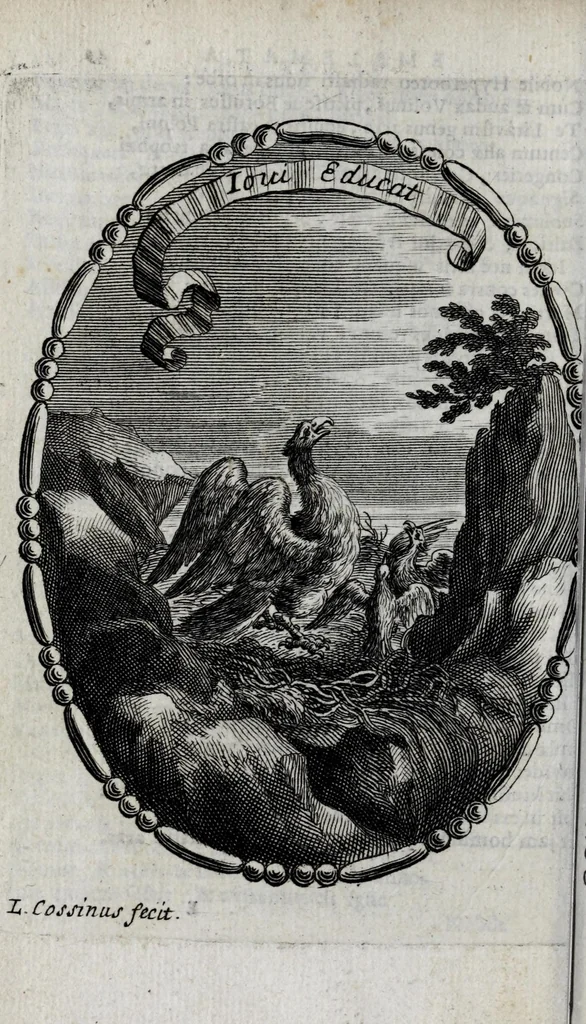 An illustration from Caroli de la Rue e Societate Jesu, Idyllia, 1672, leaf 54