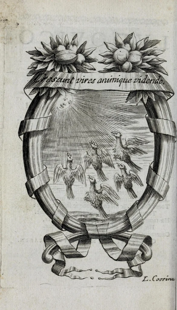 An illustration from Caroli de la Rue e Societate Jesu, Idyllia, 1672, leaf 70
