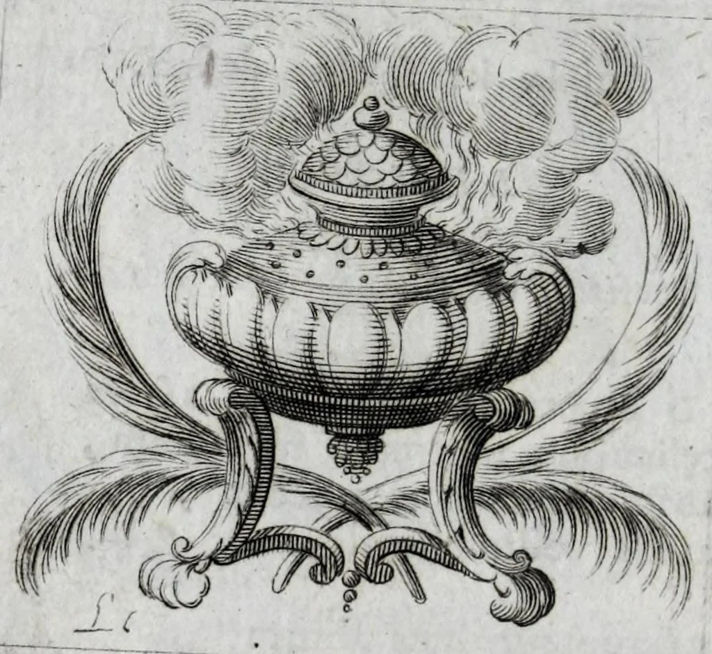 An illustration from Caroli de la Rue e Societate Jesu, Idyllia, 1672, leaf 72