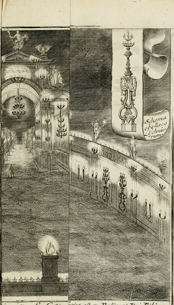 An illustration from Caroli Gustavi Heraei sacrae caes., majest., consiliarii, & rei antiquae, nec non feriundis numismatibus praefecti, Inscriptiones et symbola varii argumenti, 1734, leaf 124