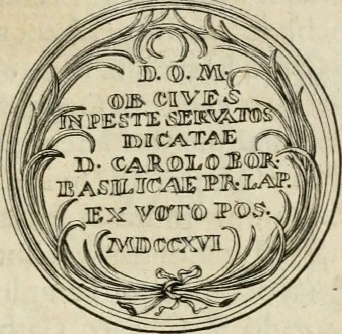 An illustration from Caroli Gustavi Heraei sacrae caes., majest., consiliarii, & rei antiquae, nec non feriundis numismatibus praefecti, Inscriptiones et symbola varii argumenti, 1734, leaf 84