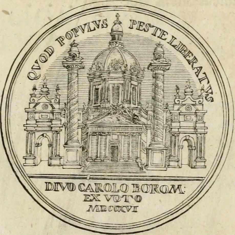 An illustration from Caroli Gustavi Heraei sacrae caes., majest., consiliarii, & rei antiquae, nec non feriundis numismatibus praefecti, Inscriptiones et symbola varii argumenti, 1734, leaf 84