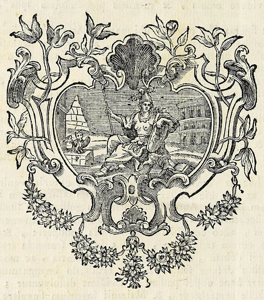 An illustration from Caroli Noceti e Societate Jesu De iride et aurora boreali carmina, 1747, leaf 148