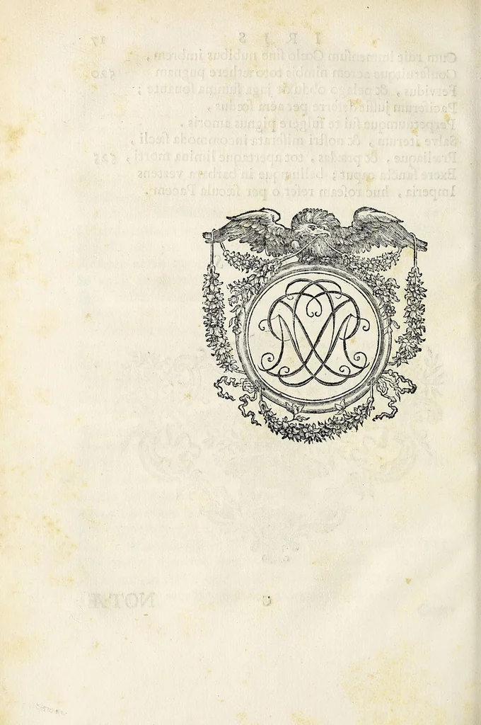 An illustration from Caroli Noceti e Societate Jesu De iride et aurora boreali carmina, 1747, leaf 34