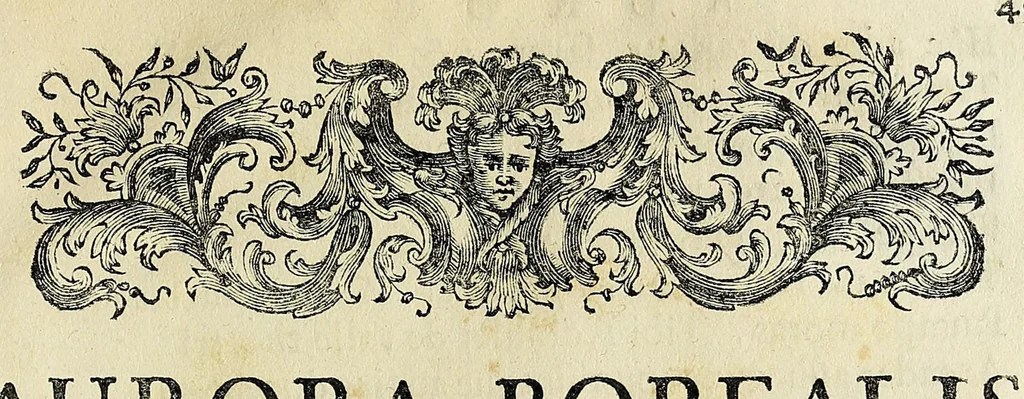 An illustration from Caroli Noceti e Societate Jesu De iride et aurora boreali carmina, 1747, leaf 69